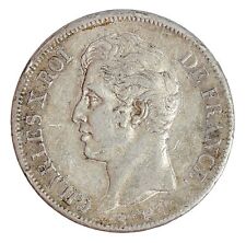 Monnaie France 5 Francs Charles X Argent 1827 Paris (A) P14362
