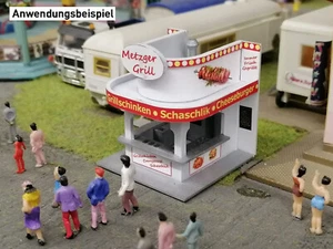 Imprintium 3D Druck Bausatz Imbiss Metzger Grill Kirmes Jahrmarkt Stand 1:87 H0 - Picture 1 of 3