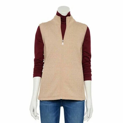 Women's Croft & Barrow Solid Quilted Vest () - Image 1 of 4