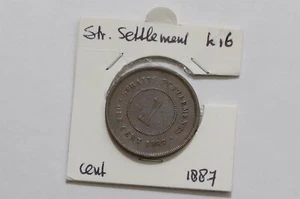🧠🇲🇾 STRAITS SETTLEMENTS 1 CENT 1887 VICTORIA B66 #925 - Picture 1 of 3
