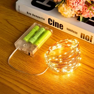 Fairy String Lights, 33Ft 100 LED Mini Battery Operated Fairy Lights Copper Wire - Picture 1 of 12