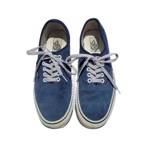 Scarpe da skate Vans Deboss OTW Drs blu scamosciate sneaker basse da uomo taglia 9