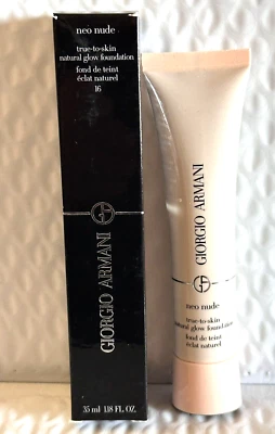 Giorgio Armani Neo Nude True-to-Skin Natural Glow Foundation # 16  1.18oz 35 ml - Image 1 of 3