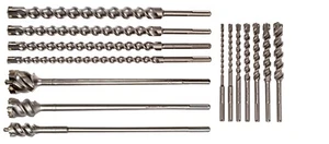 Broca con punta de carburo de 14 piezas, juego de brocas para mampostería, SDS Max - Imagen 1 de 4