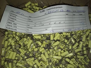 10X NOS ELECTEL KP21 12nF 0,012uF 1000V HIEND FILM FOLIE RÖHRENVERSTÄRKERKAPPEN! 10NF KP1832 - Bild 1 von 1