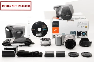 [Near MINT+] Sony Alpha NEX-5 Digital Camera w/16 & 18-55 Lens Japanese Only - Image 1 of 4