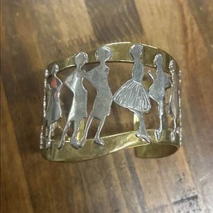 Bracciale RLM Andy Warhol donna danzante argento sterling ottone firmato 50,32 G - Foto 1 di 6