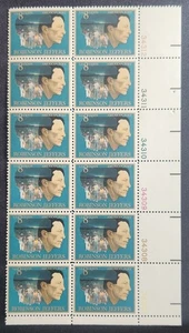 US Scott 1485 - Robinson Jeffers - MNH - 1973 Issue - Plate Block of 12 - Picture 1 of 1