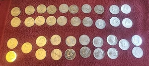 Lot 38 NIFC Kennedy Half Dollar Variety Years 1987-2020 Near Complete Set P & D - Picture 1 of 23