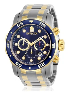 Men's Pro Diver Scuba 48mm Two Tone Stainless Steel Chronograph Quartz Watch,... - Picture 1 of 8