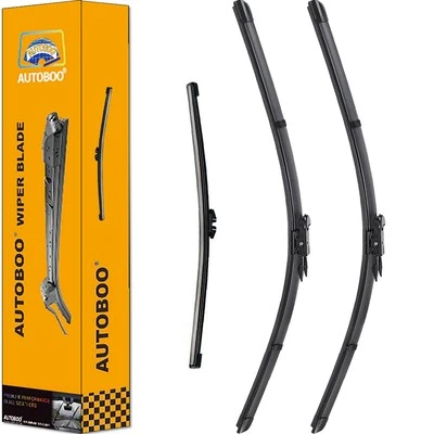 AUTOBOO Ford Explorer Wiper Blades Replacement Set of 3 - 26"/22"/11" 2011-2023