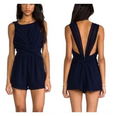 Mameluco sin mangas Tobi It's Not Over en azul marino para mujer talla grande NUEVO Foto 1 de 4