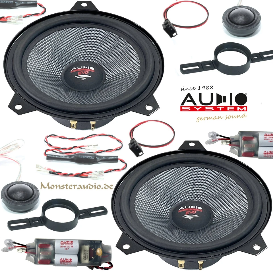 Audio System XFIT BMW E46 EVO3 300 Watt Auto Lautsprecher Set für BMW 3er E46 - Bild 1 von 1