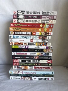 Lot of 19 Misc Manga PB Shonen Jump Death Note Pokémon Naruto Zelda Boruto - Picture 1 of 8