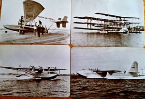 4 Postcards Pan Am S-42 Western Air Express S-38 Spruce Goose 1921 Flying Boat - Picture 1 of 2