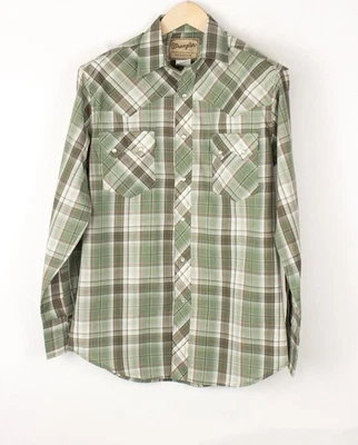 Vintage WRANGLER Men Casual VINTAGE Shirt Top Size M - Image 1 of 4