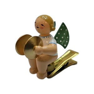 Christbaumengel - Engel mit Becken auf Klemme blond 650/90/11 Wendt & Kühn - Picture 1 of 2