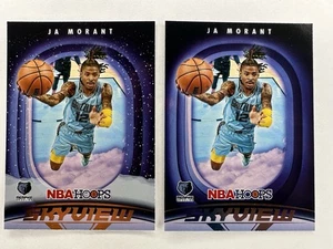 Ja Morant 2023-24 Hoops Winter Skyview #13 + Base #13 Memphis Grizzlies - Picture 1 of 2