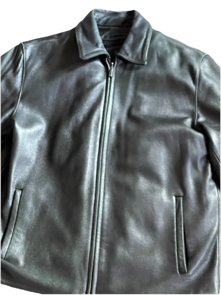 Vintage 90’s Wilsons Leather Pelle Studio Jacket Men’s M Black Thinsulate - Image 1 of 4