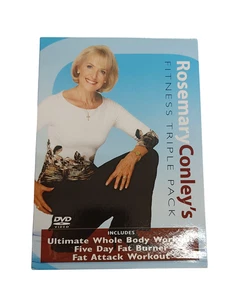 Rosemary Conley Fitness Trible Pack Ganzkörper Workout DVD Box Set - Foto 1 di 8