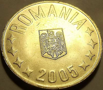 Romania  2005 50 Bani Gem Unc~Minted In Bucharest~Free Shipping  - Image 1 of 2