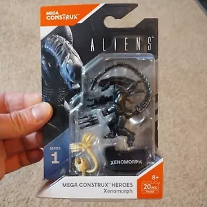 Mega Construx Heroes Series Aliens XENOMORPH Mini Figure Grey w/Facehuggers - Picture 1 of 5