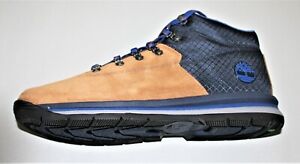 Timberland Men's GT Rally Shoes Blue/Tan Fabric-Suede Size 10.5 M
