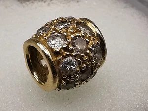 Kettenanhänger 14 Karat Gold mit Zirkonia 2,2 gr - Bild 1 von 4