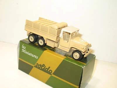 SOLIDO, Camion GMC Sabbia Militare Del Deserto, Carico Di Jerrican - Immagine 1 di 2