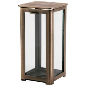 Modern bronze grave lamp grave lantern grave light grave decorations cemetery grave - Picture 1 of 2