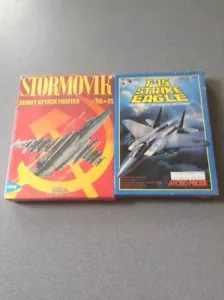 Stormovik / F-15 Strike Eagle 2 PK IBM MP 1985 PC NEW Simulation - Picture 1 of 2