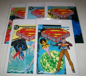 The Man of Steel #1 2 3 4 5 MPI Audio Edition Lot DC 1989 Superman F/VF to NM - Bild 1 von 6