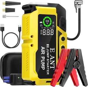 Car Jump Starter with Air Compressor(10L Gas/8L Diesel), 4000A Peak 12V Auto Bat - Picture 1 of 12