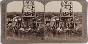 Usa.Pennsylvania.Pennsylvanie.Oil Wells.Puits de Pétrole.Photo Stereo view. - Foto 1 di 2