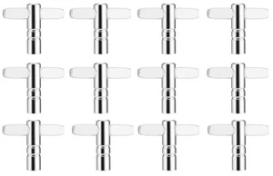 NEW 12X Silverline T-Type Standard Universal Steel Drum Head Tuning Key Set - Picture 1 of 6