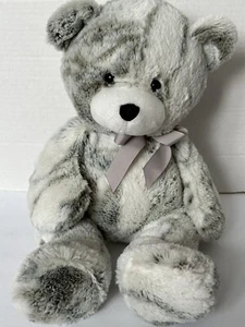 TOTALMENTE “Mármoles” Oso de Peluche de 17 Pulgadas Gris Blanco Por Get Your Hands On A Ganz - Imagen 1 de 11