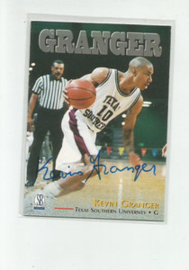 1996 SCORE BOARD ROOKIES #53AU KEVIN GRANGER   AUTO
