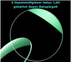 2 Brillengläser 1,60 dünner gehärtet Super Entspiegelt Lotus aus DEUTSCHLAND - Bild 1 von 1