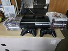 Playstation 3 40gb 2 Official Controllers  And 16 Game Bundle All Tested