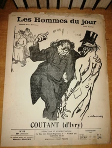 CARICATURE JOURNAL LES HOMMES DU JOUR N°32 COUTANT D'IVRY PAR DELANNOY - Picture 1 of 1