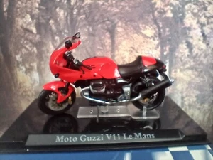 1/24 ATLAS EDITIONS Superbikes MOTORBIKES  Moto Guzzi V11 Le Mans - Picture 1 of 3