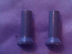 Vintage Cal Custom DOOR LOCK KNOBS...GRAY (2) - Picture 1 of 2