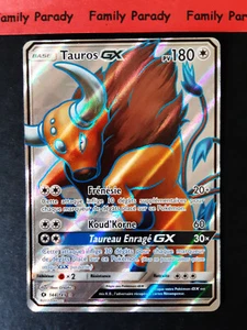 Tauros GX 144/149 FULL ART Sol Y Luna Carta Pokémon Francés - Imagen 1 de 2