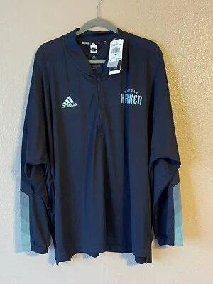 Chaqueta para hombre 2XL NUEVA CON ETIQUETAS Adidas Seattle Kraken NHL cuarto cremallera Foto 1 de 4