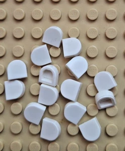 LEGO (24246) 1x1 RUNDE FLIESE HALBKREIS WEISS MENGE 5, 10, 20 oder 40 BRANDNEU - Bild 1 von 3