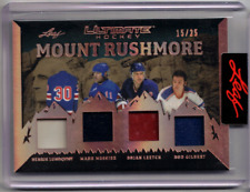 LUNDQVIST MESSIER LEETCH GILBERT 23/24 Leaf Ultimate Mount Rushmore Jersey # /25