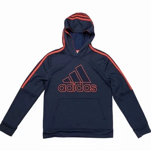Adidas Jugend Navy & Orange Kapuzenpullover mit Logo Design Gr. L (14/16) - Bild 1 von 9