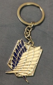 Attack On Titan Black Wings Of Liberty Symbol 1.5 inch Metal Keychain - Picture 1 of 4