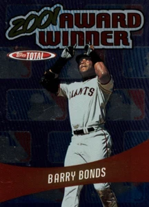 Barry Bonds, DE - Topps / Total - Gigantes, 2002 - #AW 30, 2001 ganador del premio - Imagen 1 de 4