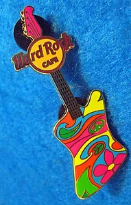 ONLINE PEACE GUITAR SERIES #7 SWIRLING COLOURS EXPLORER Hard Rock Cafe PIN LE - Picture 1 of 1